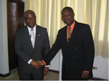 Dr. Somah and Liberia's Vice President Dr. Joseph Boakai
